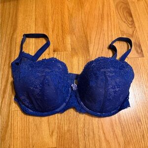 Victoria's Secret Deep Blue Lace Bra